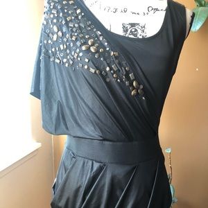 LADIES YALOANGELES.COM STUDDED SEXY DRESS